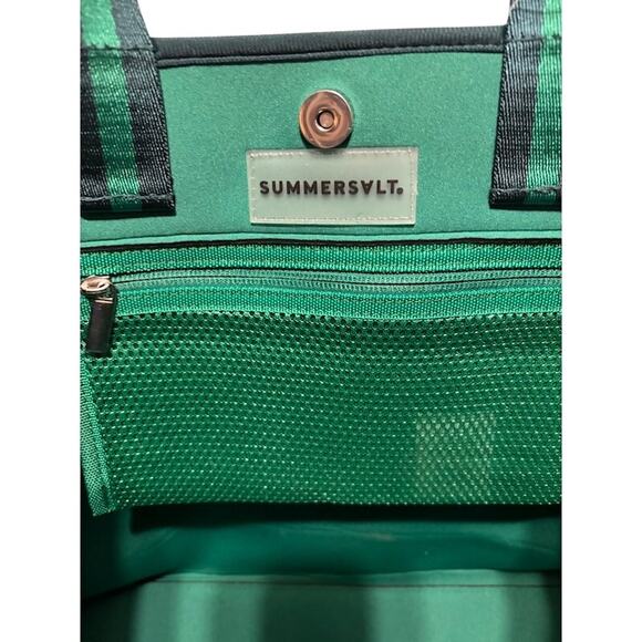 Summersalt Beach Pool Tote Neoprene roomy Green NWT - Picture 5 of 10